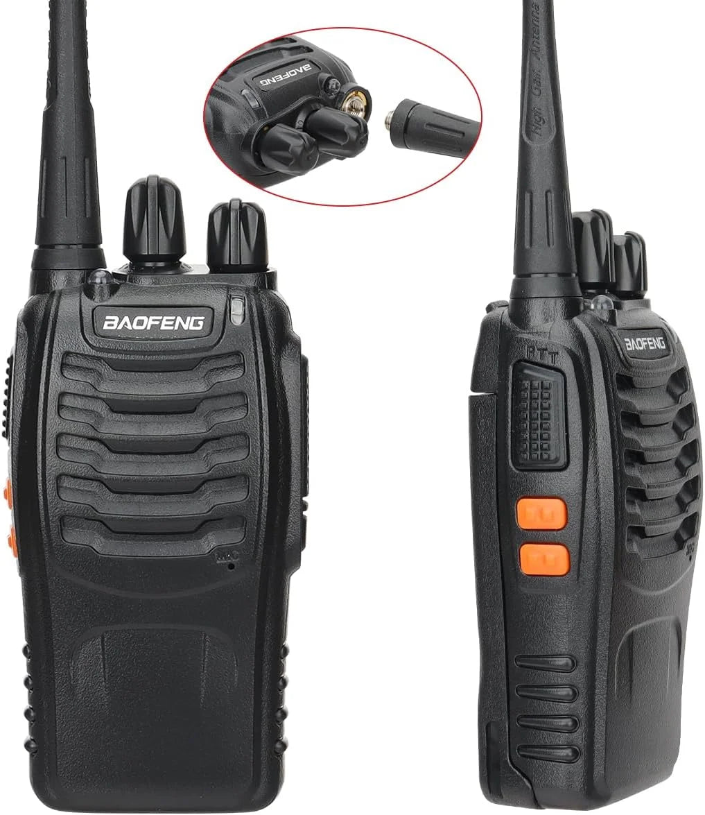 3/6PCS Walkie Talkie Wireless Copy Frequency UHF Long Range High Power Upgraded VOX Ham Two Way