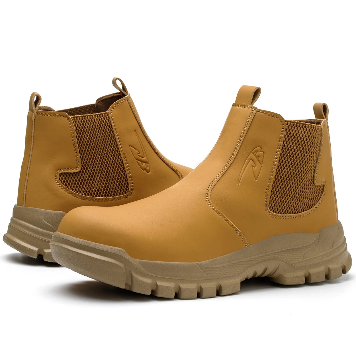 Waterproof Men's Safety Work Boots Steel Toe Anti Impact, Anti-Puncture