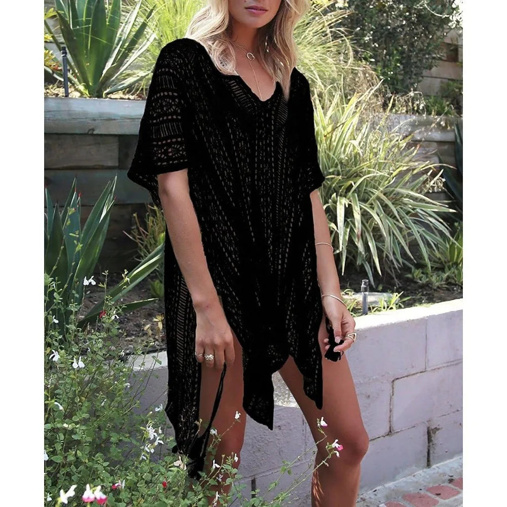 Women's Summer Swimsuit Bikini Swimwear Crochet Cover up