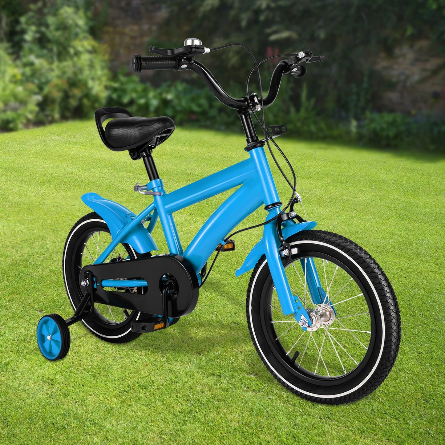 14 Inch Bike Boys Girls Bicycle Student Bike for 2-11 Years Kids Bike White/Red/Blue/yellow