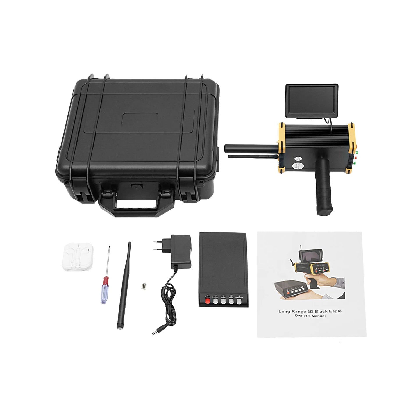 16m Depth 900m Range Metal,Gold Finder Undergrnd,W/ High Definition LCD Display,Auto Rotation Search