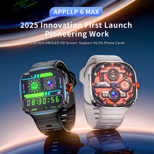 LOKMAT New APPLLP 6 MAX Android Smart Watch Phone Amoled Touch Screen Rotating Camera AI Chatgpt