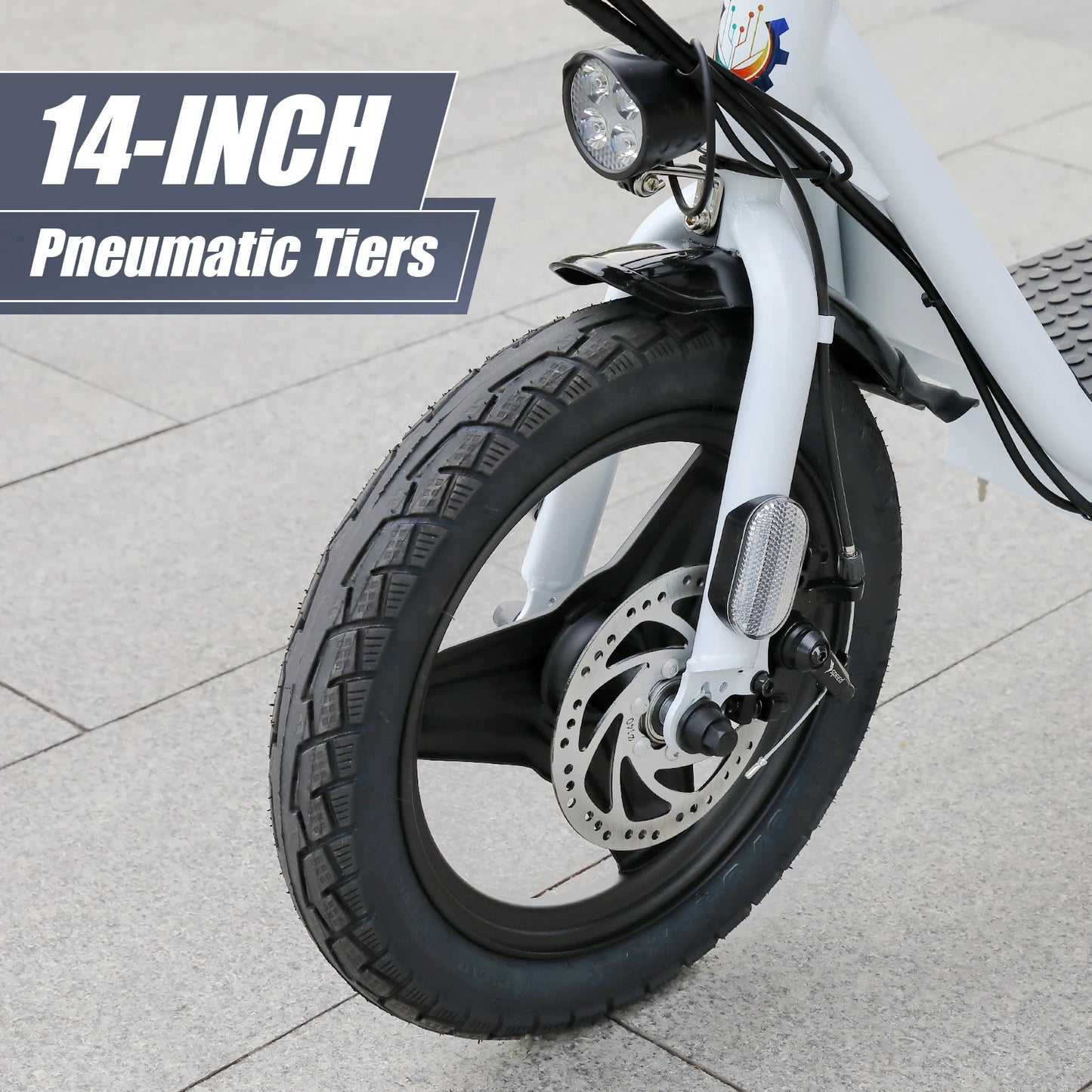 560W Electric Scooter with Seat 14" Tire, 30 Miles,20MPH Max Speed, Foldable Electric, Adults 300 LBS