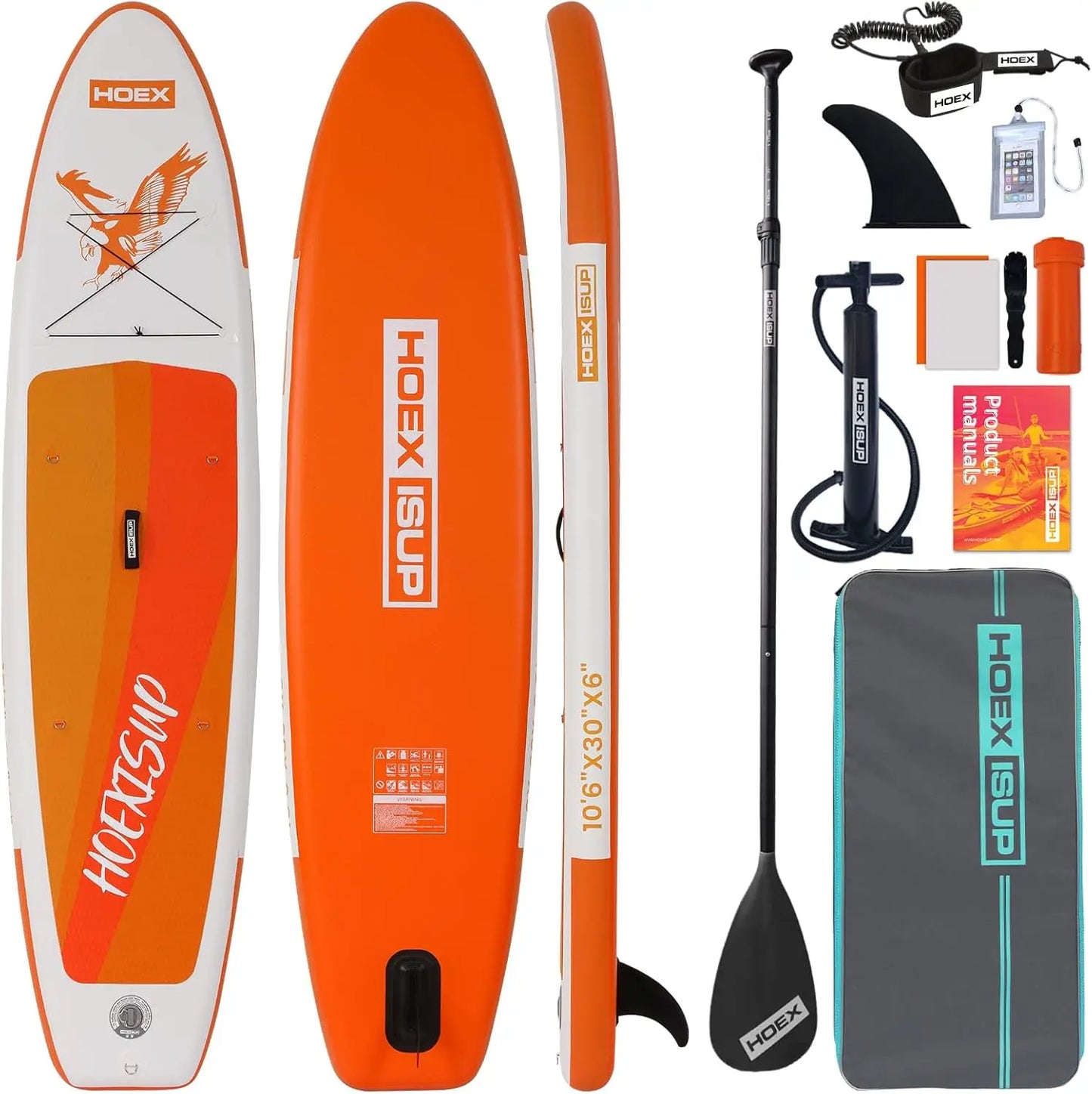 Inflatable stand-up paddle board premium SUP, accessories,backpack,wide and stable design