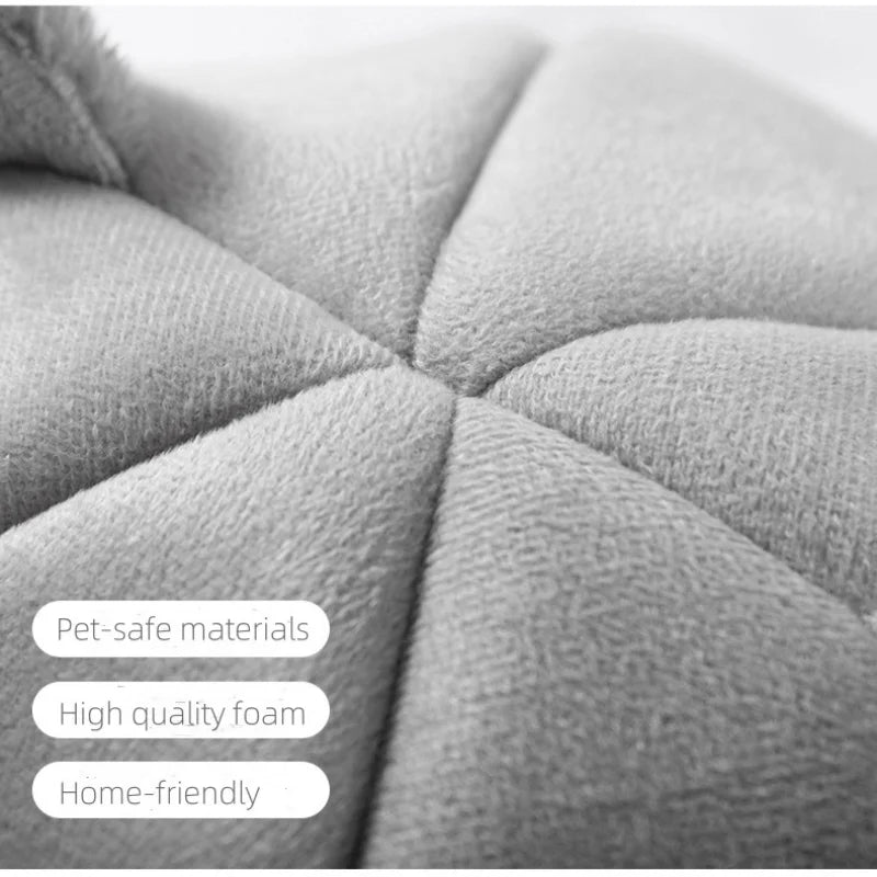 Pet bed with cat ears cat small medium large Comfortable and soft Machine washable