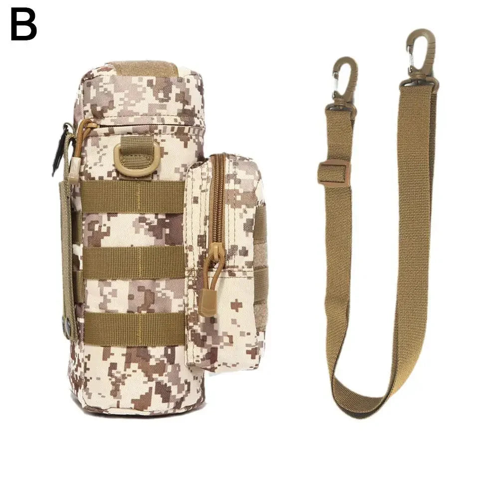 Molle Water Bottle Holder Bag Hydration Carrier Kettle Pouch with Strap Fits Up to 32 oz.