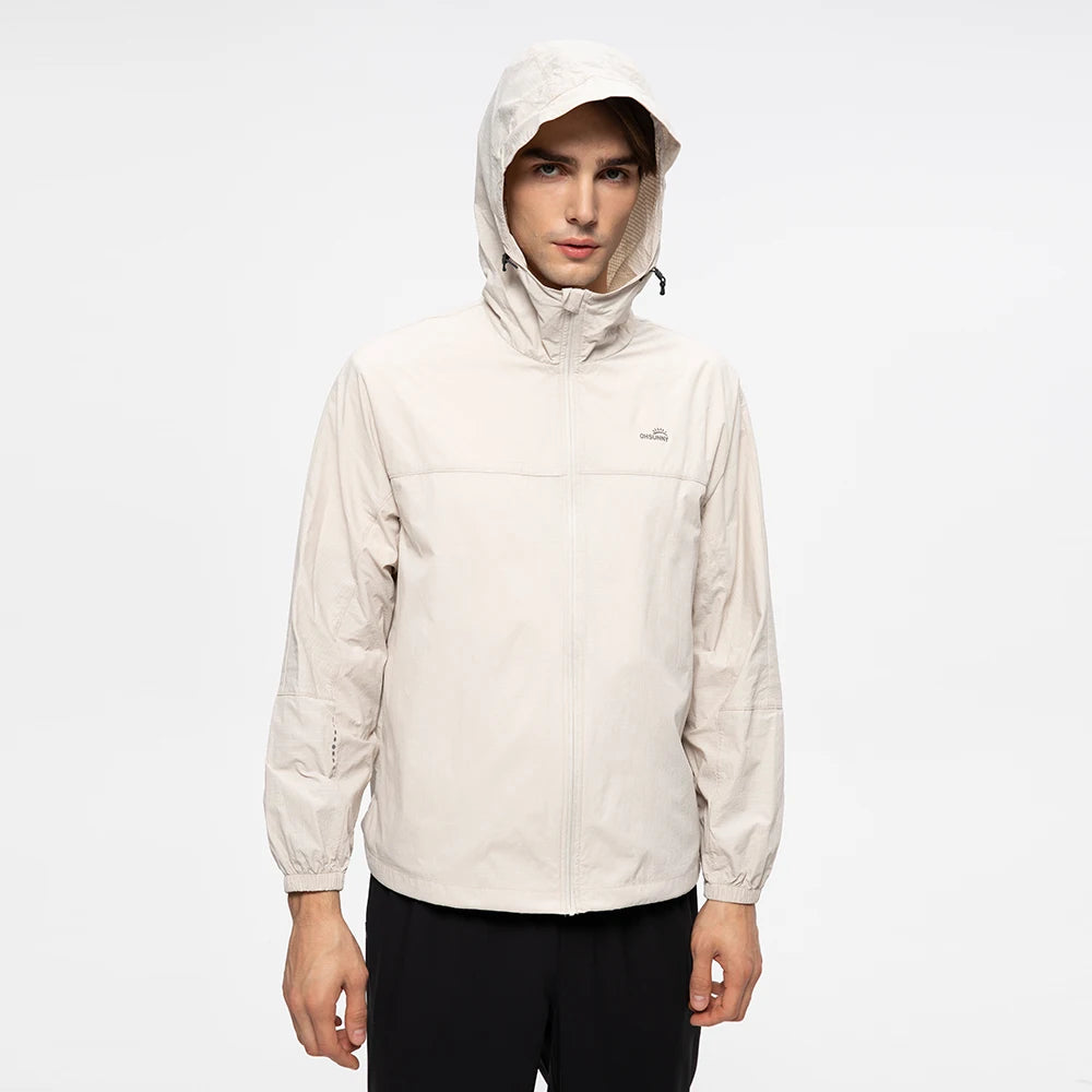 Unisex Hiking Jackets,UPF50+ Quick-Dry Cooling Windbreake,Outdoor Lightweight Packable Sun Jacket