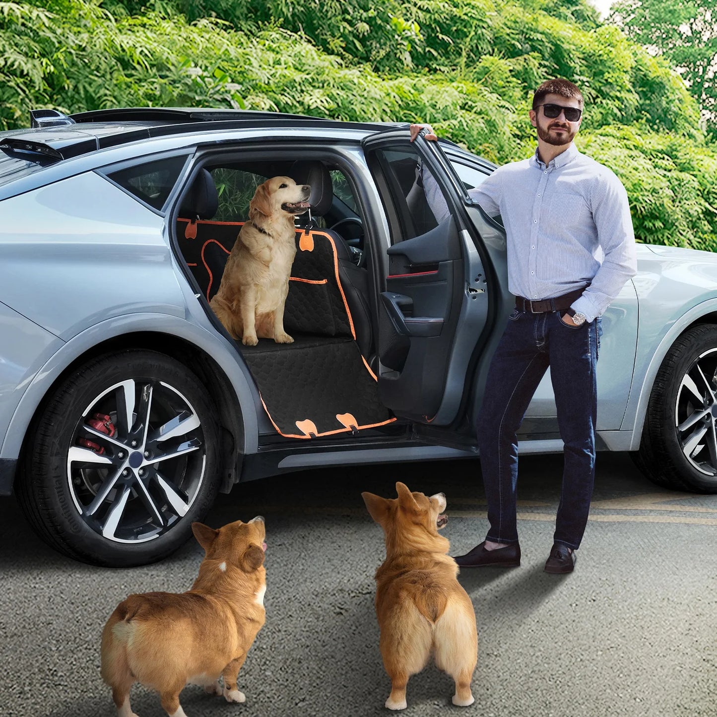 Wear-resistant Dog Car Seat Cover Protective Cover for Pet Scratch Resistant Pet Car Pad