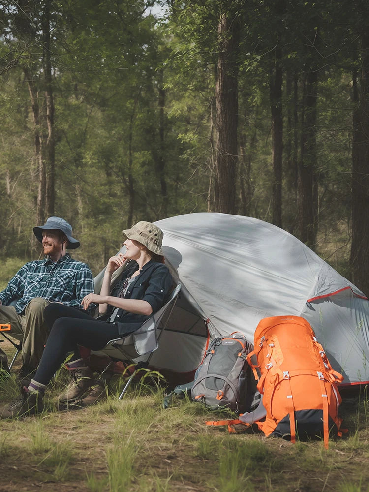2 Person Ultralight Camping Tent 20D 380T Nylon Double Layer Waterproof Backpacking with free mat