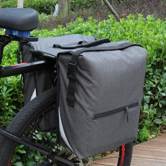 Cycling Double Side Rear Rack Bike 2 In 1 Tail Seat Pannier Pack Luggage Carrier Bike Bag