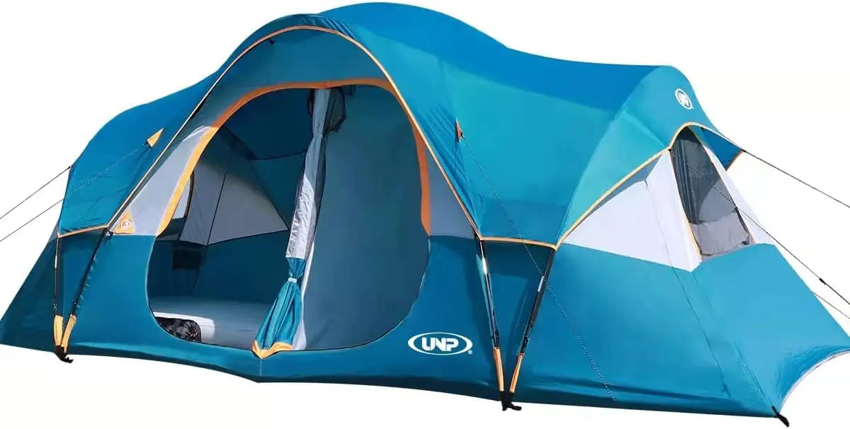 Camping Tent 10-Person-Family ,Festival Tent Big Easy Up 5 Large Mesh Windows Double Layer 2 Room