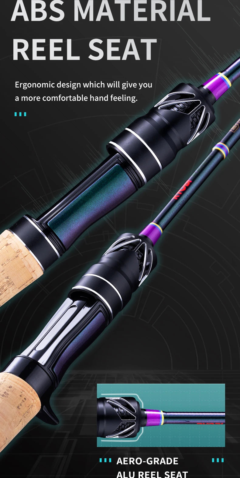 Ultralight Fishing Rod 6'/5'6" Spinning Casting 2 Pieces Stream Lightweight 24T High Carbon Fiber