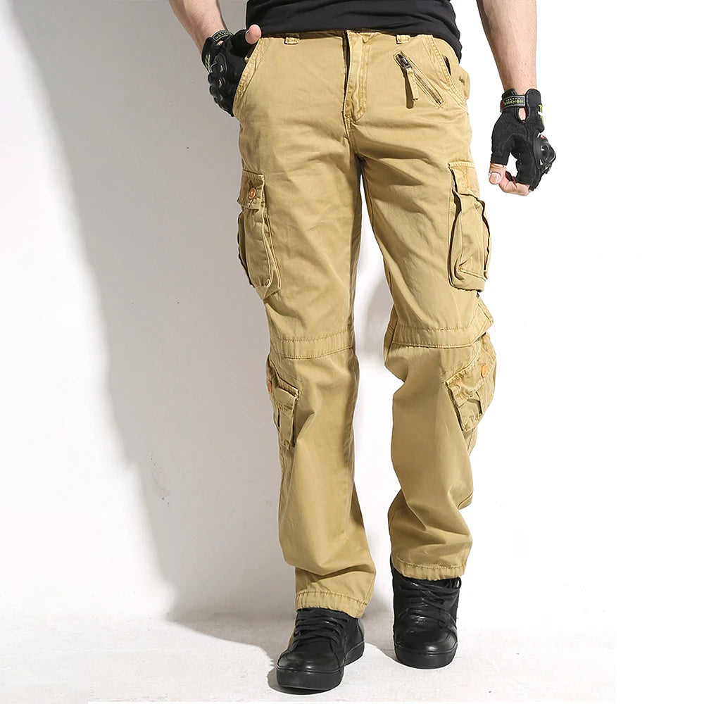 Tactical Camouflage Joggers Outdoor Ripstop Pants Men's Loose Sports Wear-resistant Overalls For