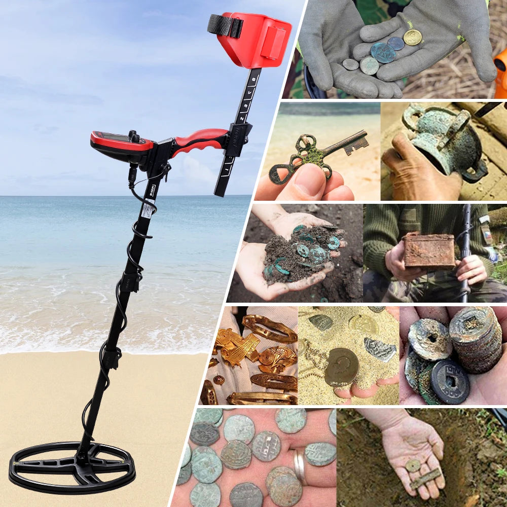 TX-850L Metal Detector Professional Depth Metal Detector High Sensitivity Gold backLight Pinpointer