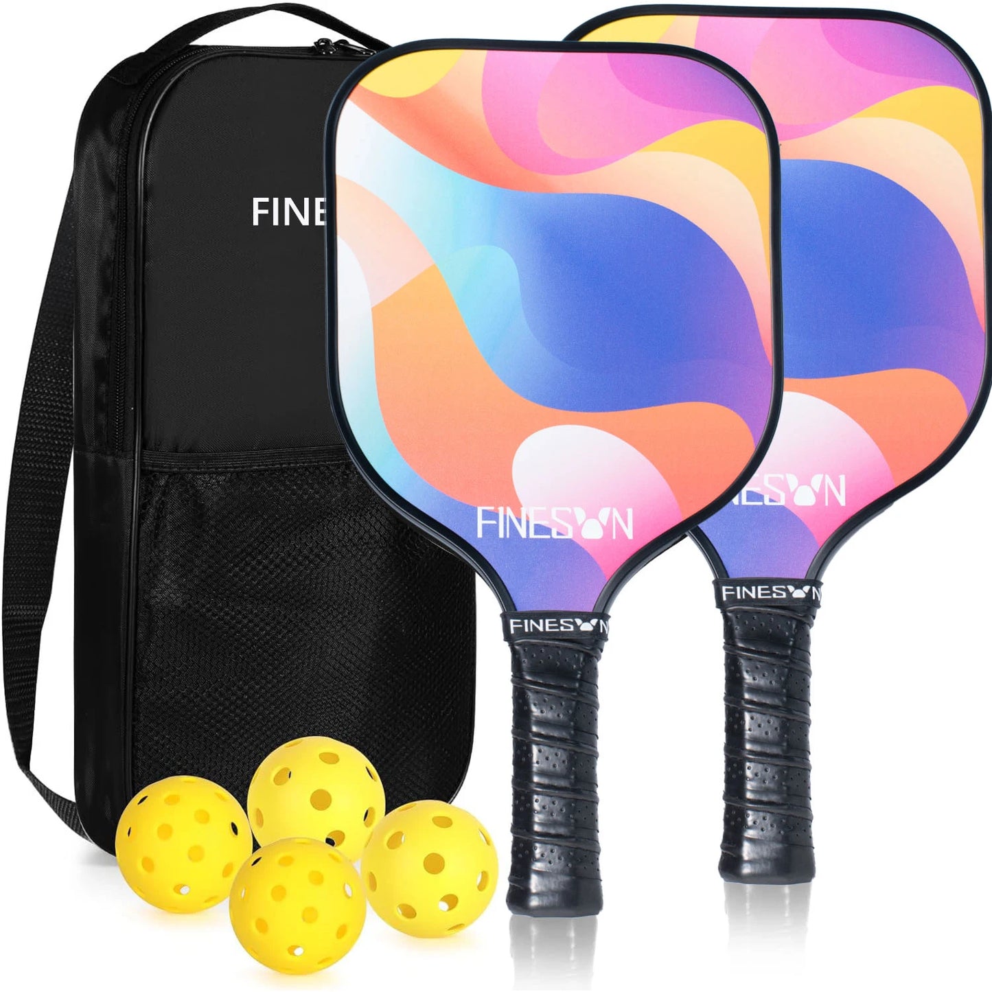 Pickleball Paddle Set, Bag USAPA Compliant Enhanced Power Sweet Spot Indoor Outdoor, Beginners