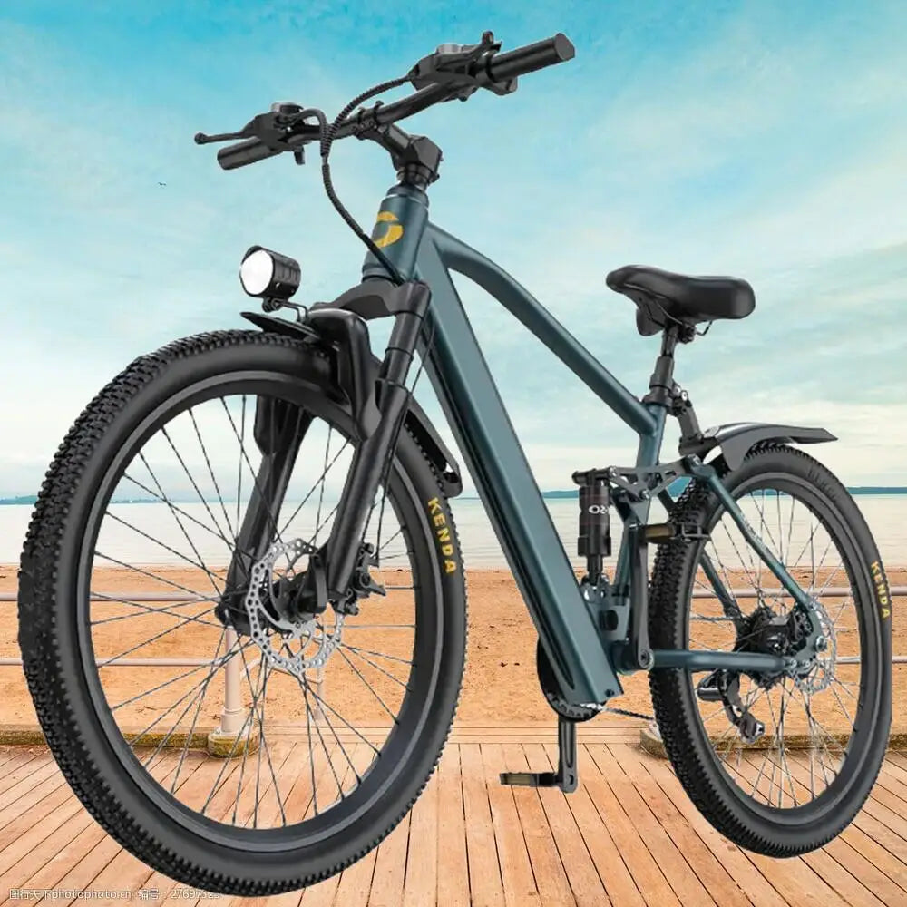 26" 24" E- Mountain Bike for Adults 36V 374Wh/468Wh Battery, 500W Motor, 21-Speed Gears , 30-Mile