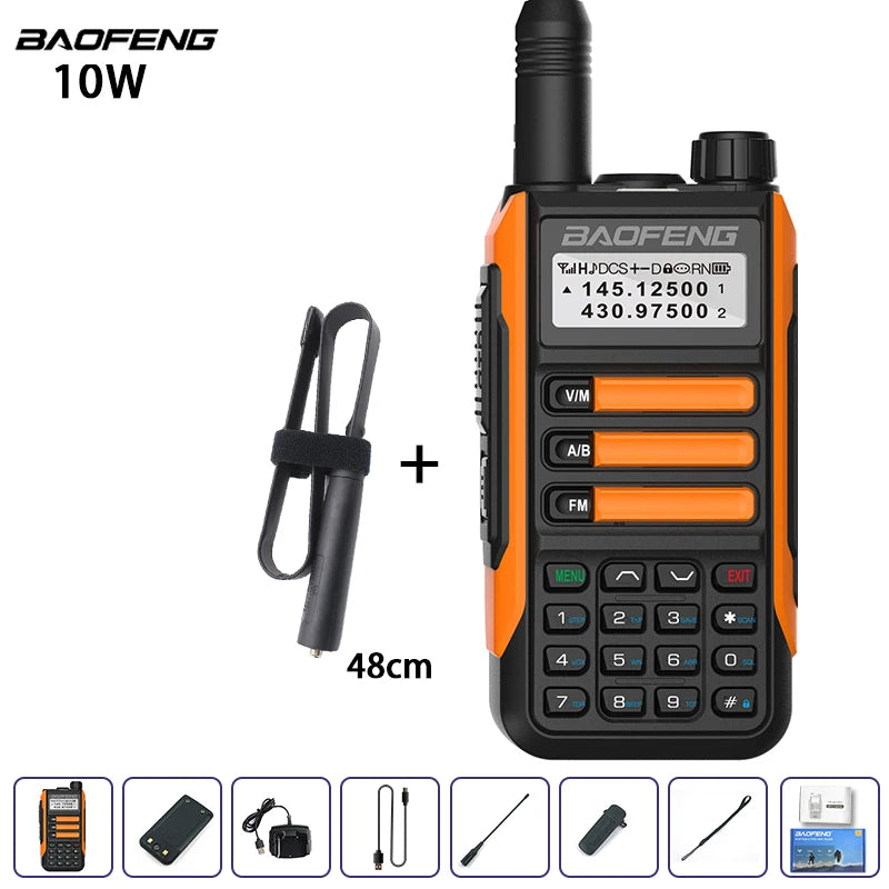 Waterproof Walkie Talkie Dual Band High Power Radio Dual Band Vhf Uhf CB Ham Radio Long Range