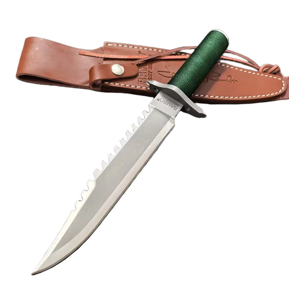 Outdoor knife, high hardness, fixed tactical blade, made of stainless steel, wlderness survival