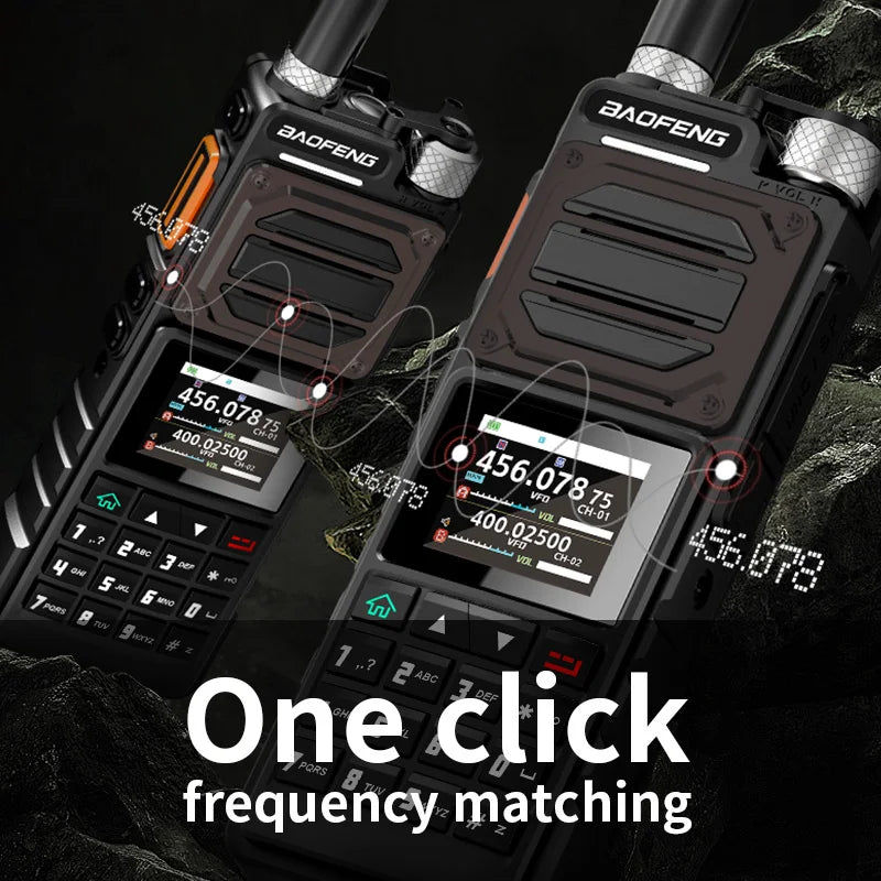 10W Tri-Power Handheld Ham Radio GPS, UHF VHF MW FM Air NOAA Multi-Band Receiver, 5200mAh Battery