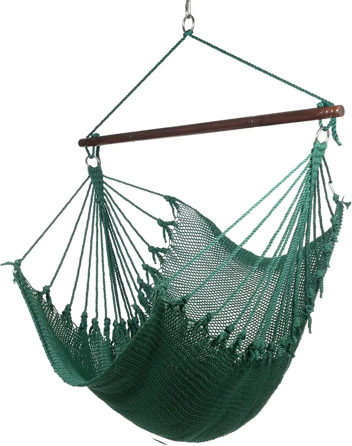 Jumbo Caribbean Hammock Chair with Footrest - 55 inch - Soft-Spun Polyester