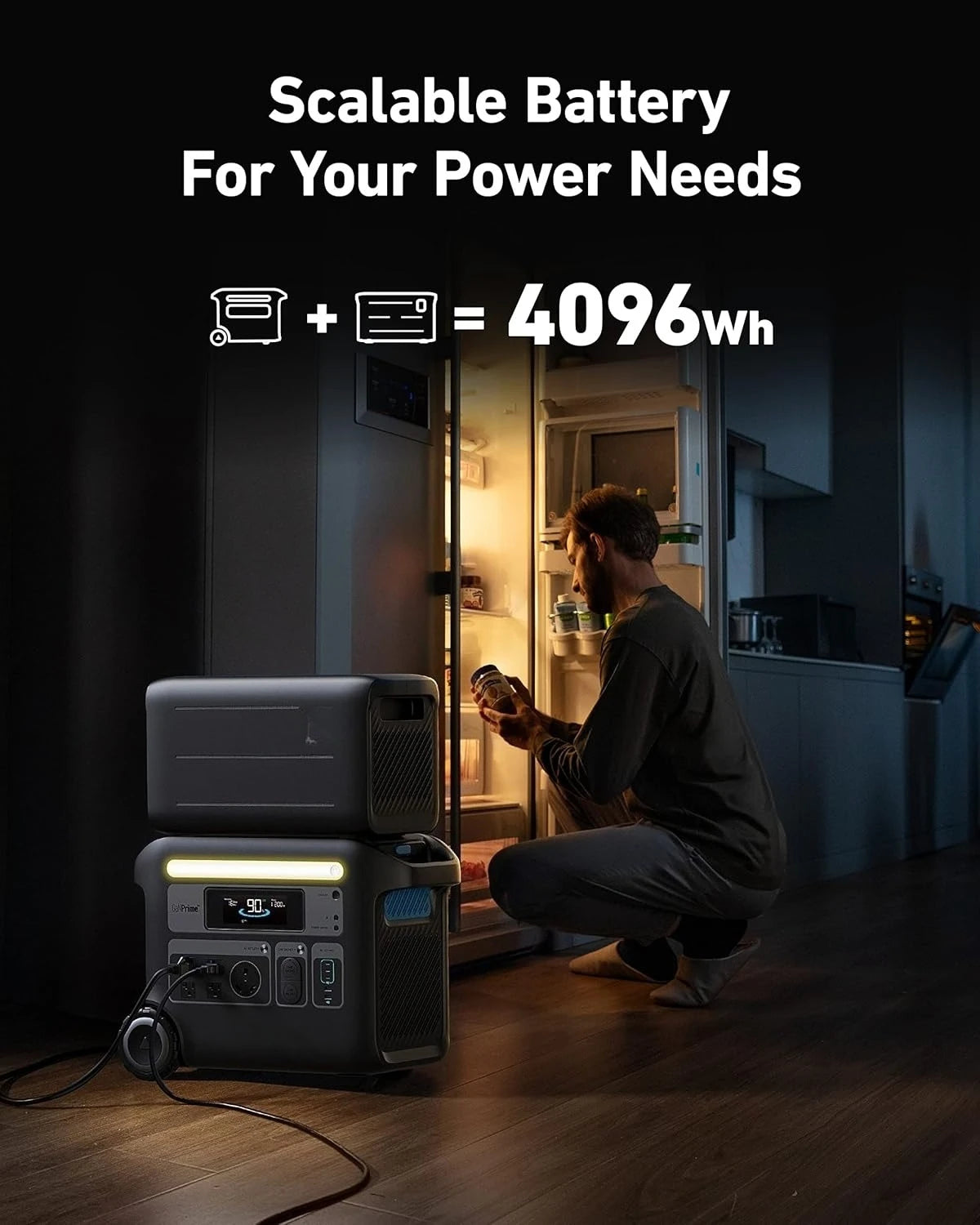 F2000 Portable Power Station, PowerHouse 767, 2400W Solar Generator, GaNPrime Battery Home use