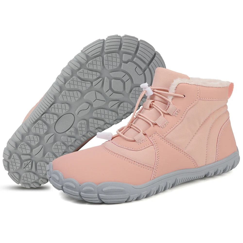 Winter Snow Boots Barefoot Hiking Anti Slip Cold-Proof Lightweight High-Top Booties for Men Women