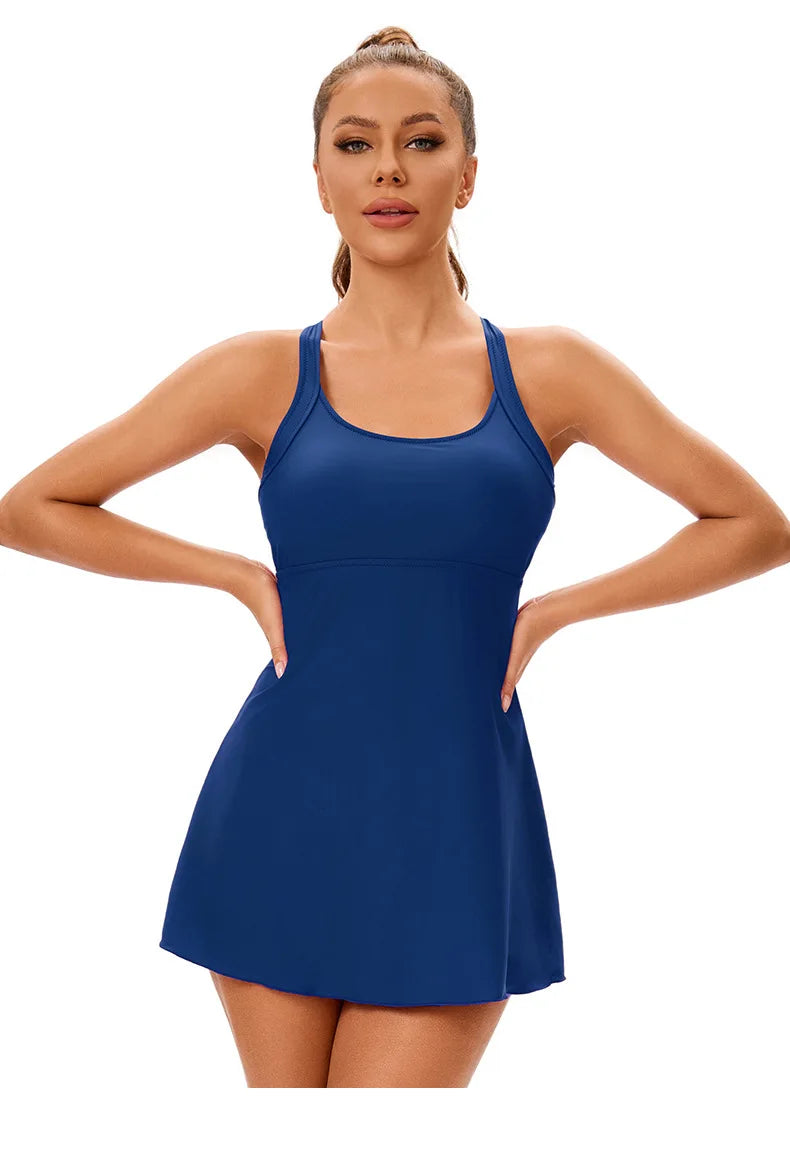 Solid Color Split Swimwear,Women 2025 New U-neck Suspender Backless Bikini Set Beachwear