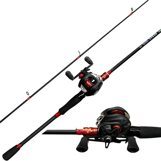Kilitn Fishing Rod/Reel Combo Baitcasting Fresh/Saltwater 6 Foot 7 Foot 2Piece Design durable