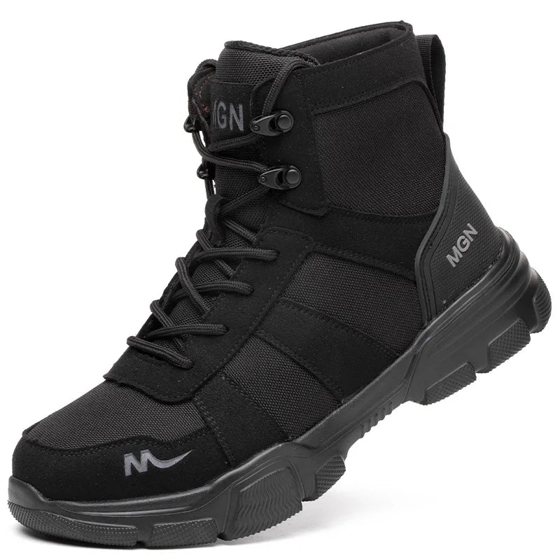 Boots Indestructible Safety Men Steel Toe Puncture-Proof Sneakers; Women Non Slip Work Shoes
