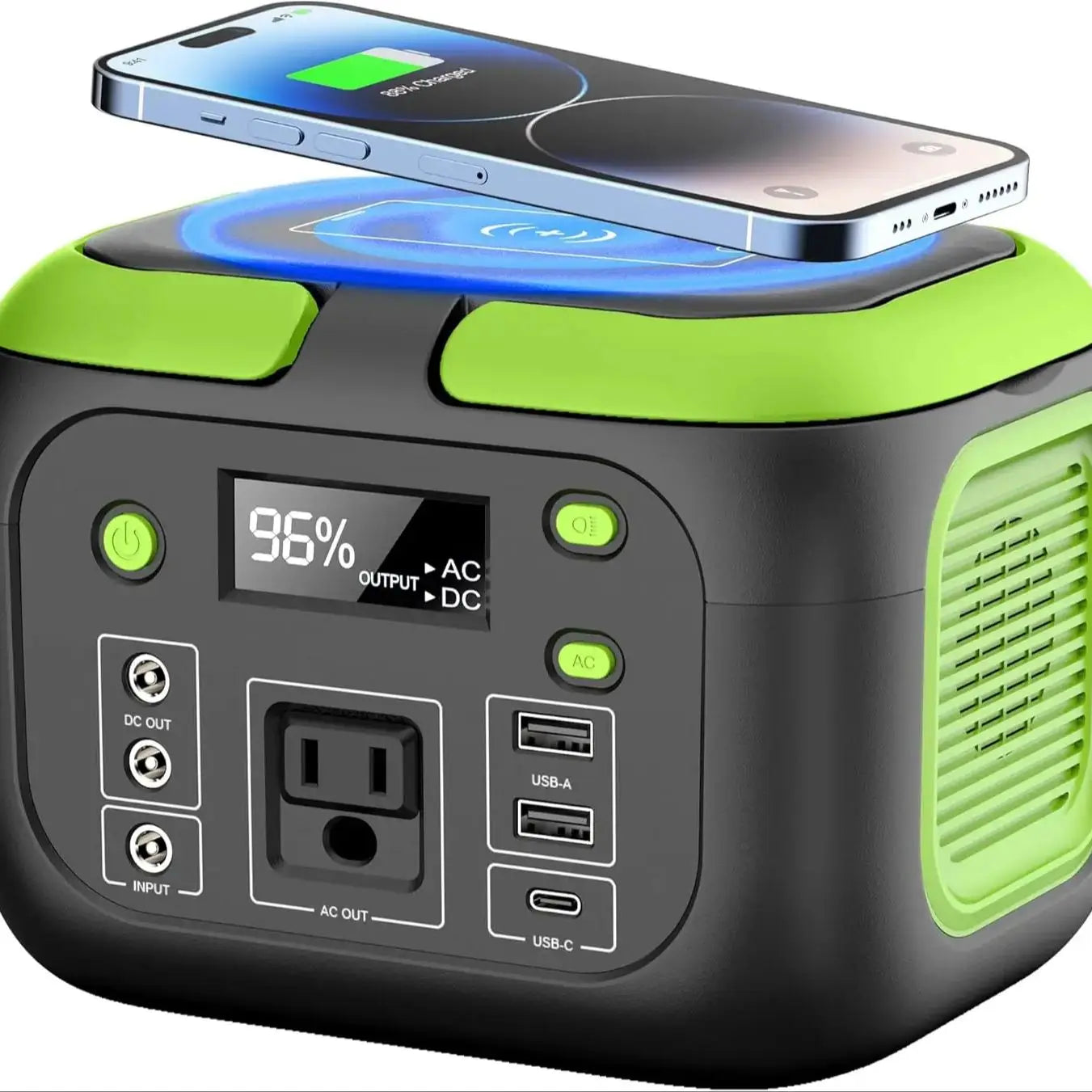 200W Portable Power Station 155Wh Solar Generator 42000mAh Power Bank with AC Outlet 110V, DC, USB