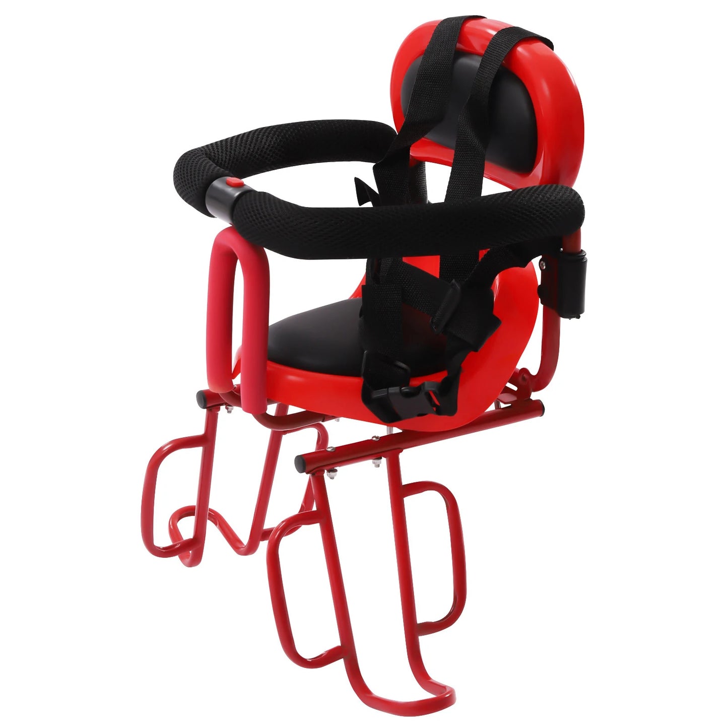 Rear Child Bike Seat Safety, Ages 6 Months - 6 Years Old Universal, Back Fenced Seat Red/Blue
