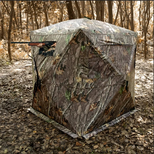 Hunting 70° See Through Ground Blind, 1-2 Person Pop Up Deer Blind Hunting ,Carrying Bag
