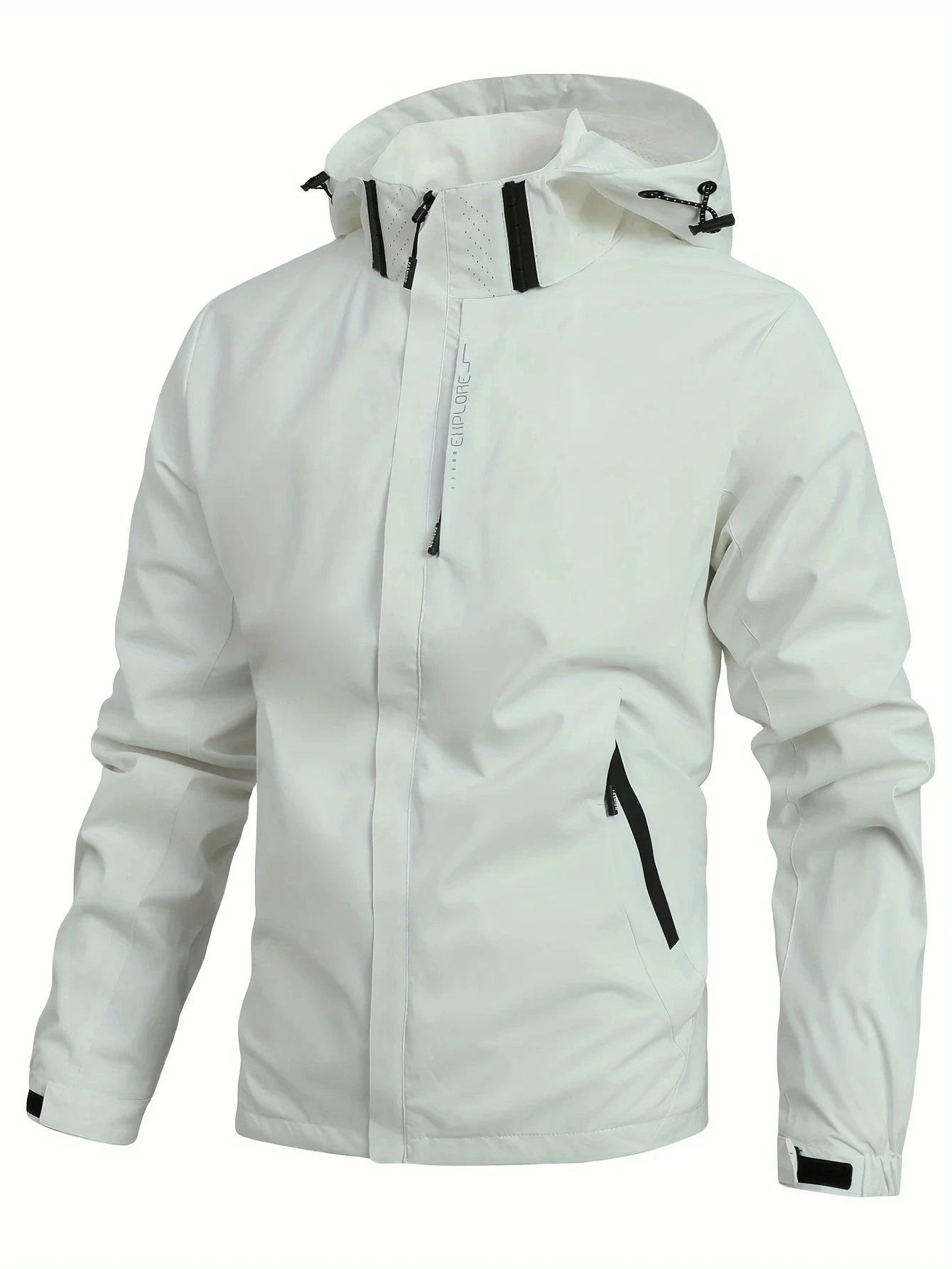 Men's Waterproof Rain Jacket Lightweight Outer Hooded Outdoor Hiking Windproof Jacket Climbing