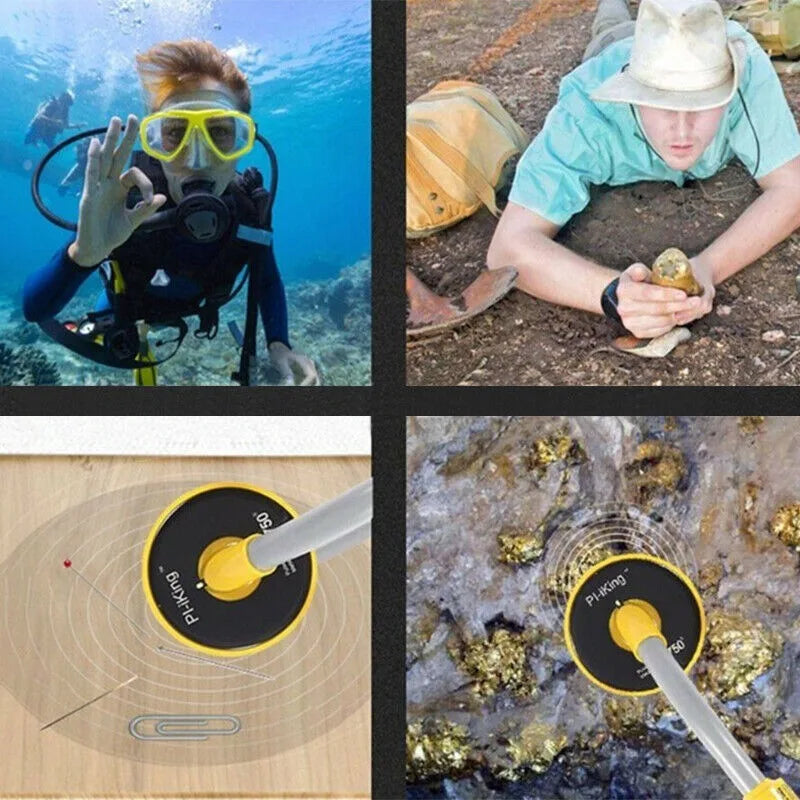 100 Feet Fully Waterproof Metal Detector,Adults, Lightweight Small Gold Finder,Scuba Diving Beach