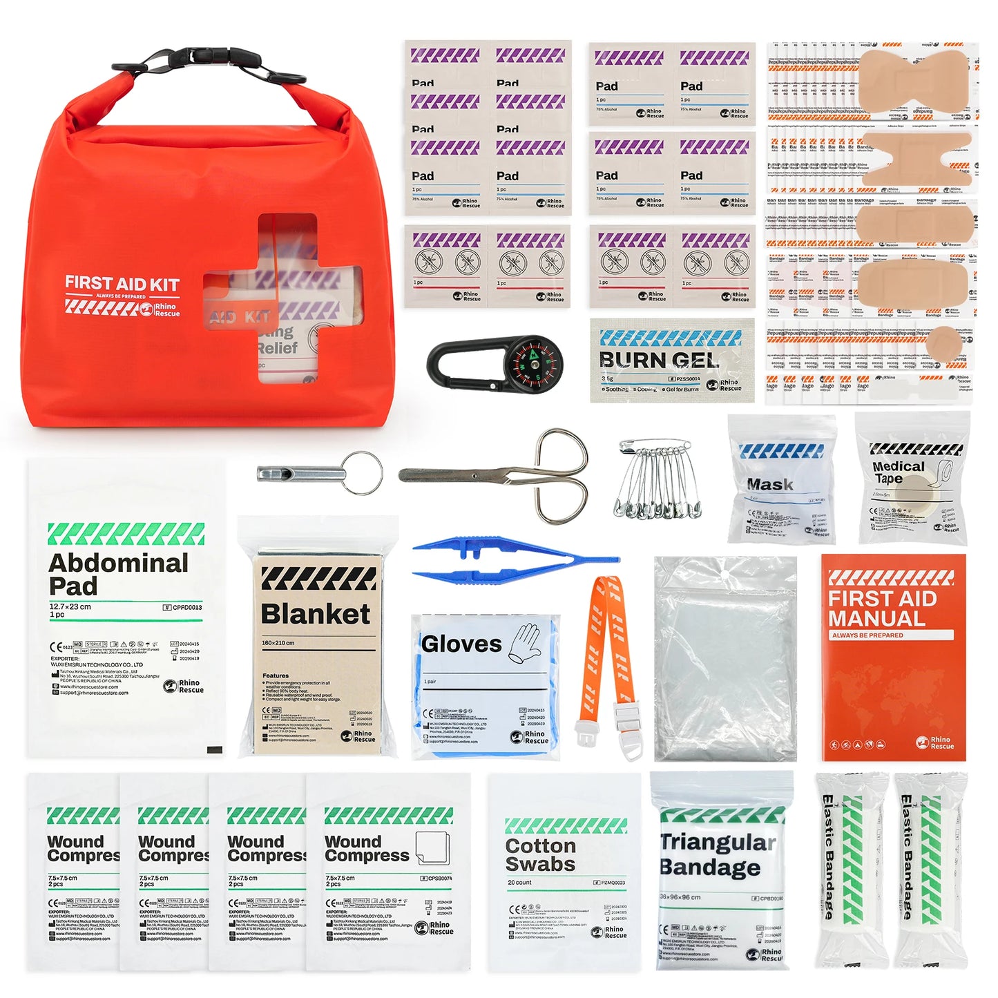 RESCUE Waterproof First Aid Kit, Lightweight Boat Dry Bag, Emergency Survival Supplies outdoor