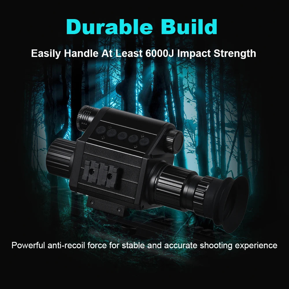 Digital Night Riflescope 940nm IR Sight Monocular 5X Zoom HD 1080P Video Photo 300m Night Vision