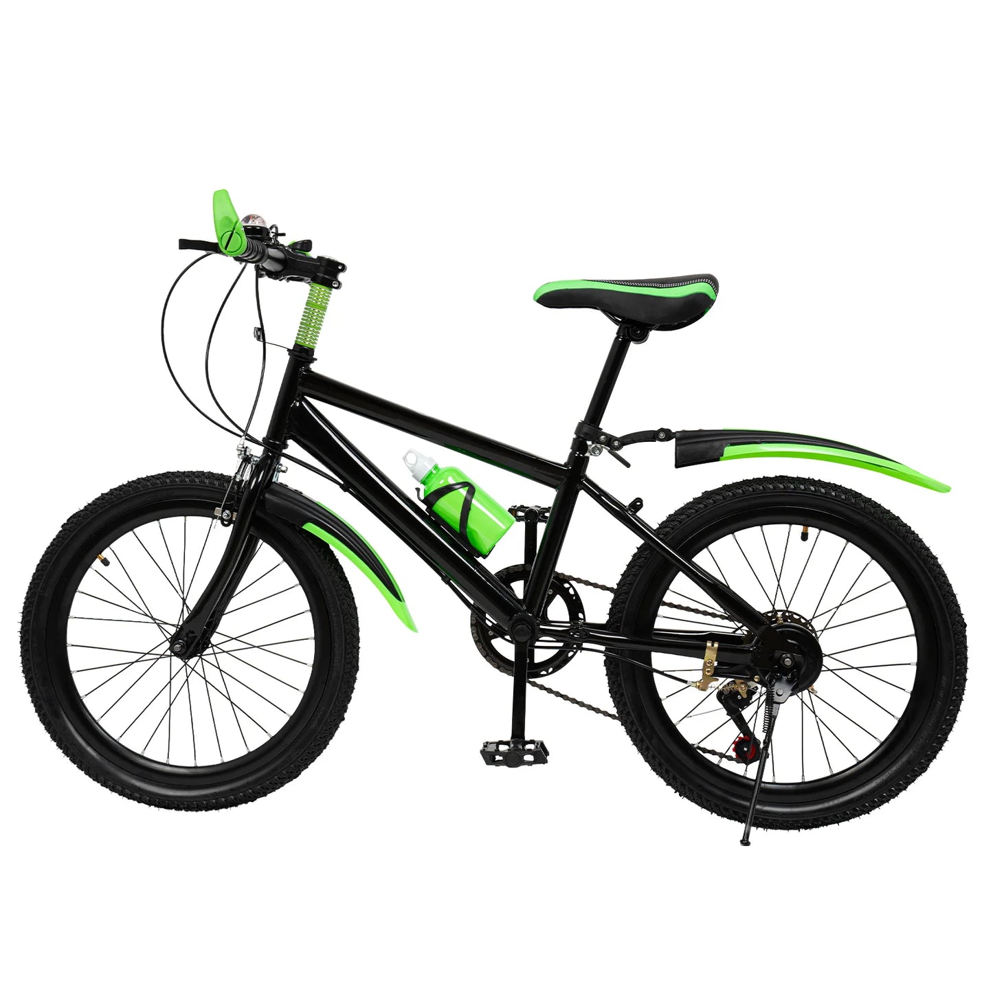 20" Mountain Bike 7 Speeds Kids Bicycle Dual-Disc Brakes Height Adjustable MTB Boys Girls