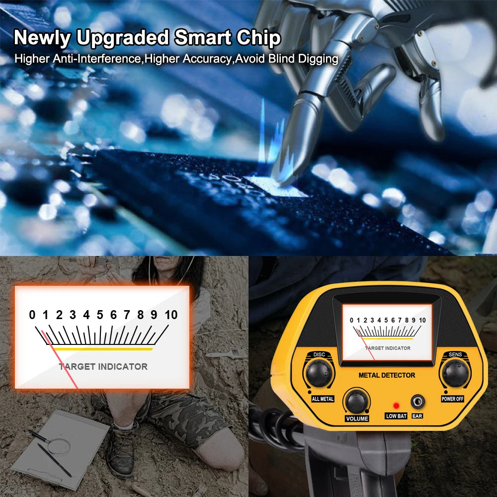 MD-5090 Metal Detector Gold Digger Treasure Hunter High Accuracy Underground Gold Coins Jewelry