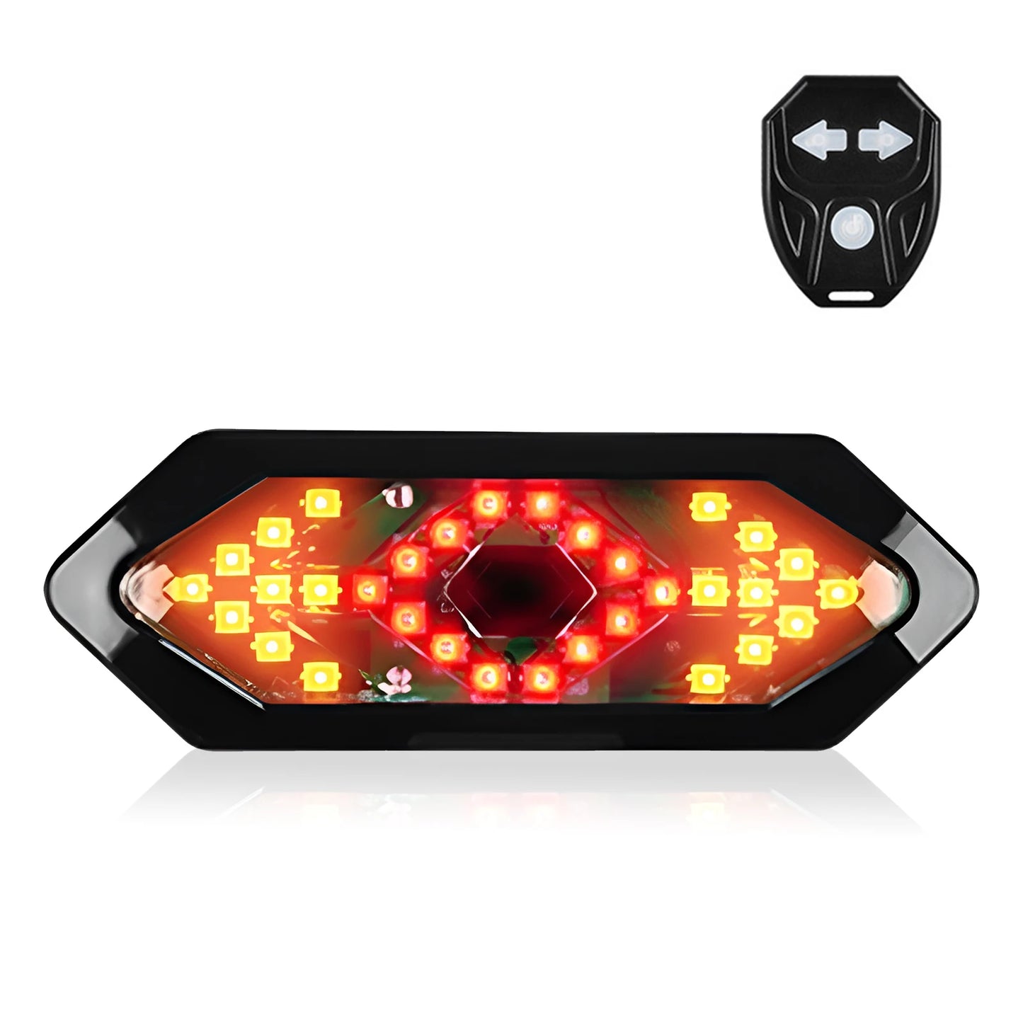 Bicycle Rear Tail Light Turn Signal Warning Lamp,Waterproof Usb Rechargeable Wireless remote