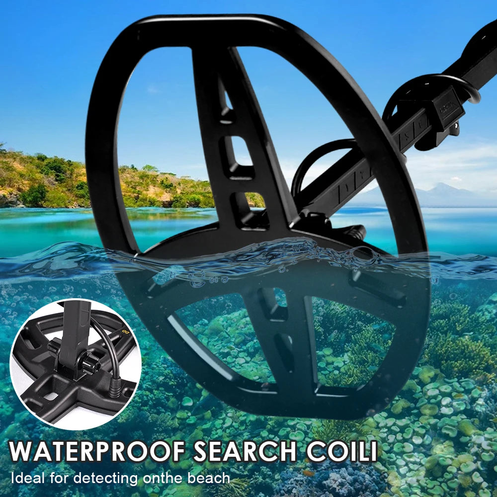 TX-850L Metal Detector Professional Depth Metal Detector High Sensitivity Gold backLight Pinpointer
