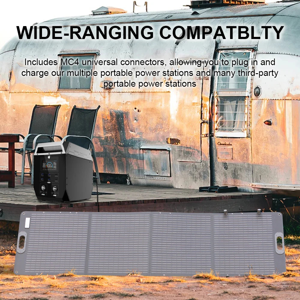 2600W 2048WH Portable Solar Generator 200W ETFE Solar Panel 1000W 500W LifePo4 Power Station