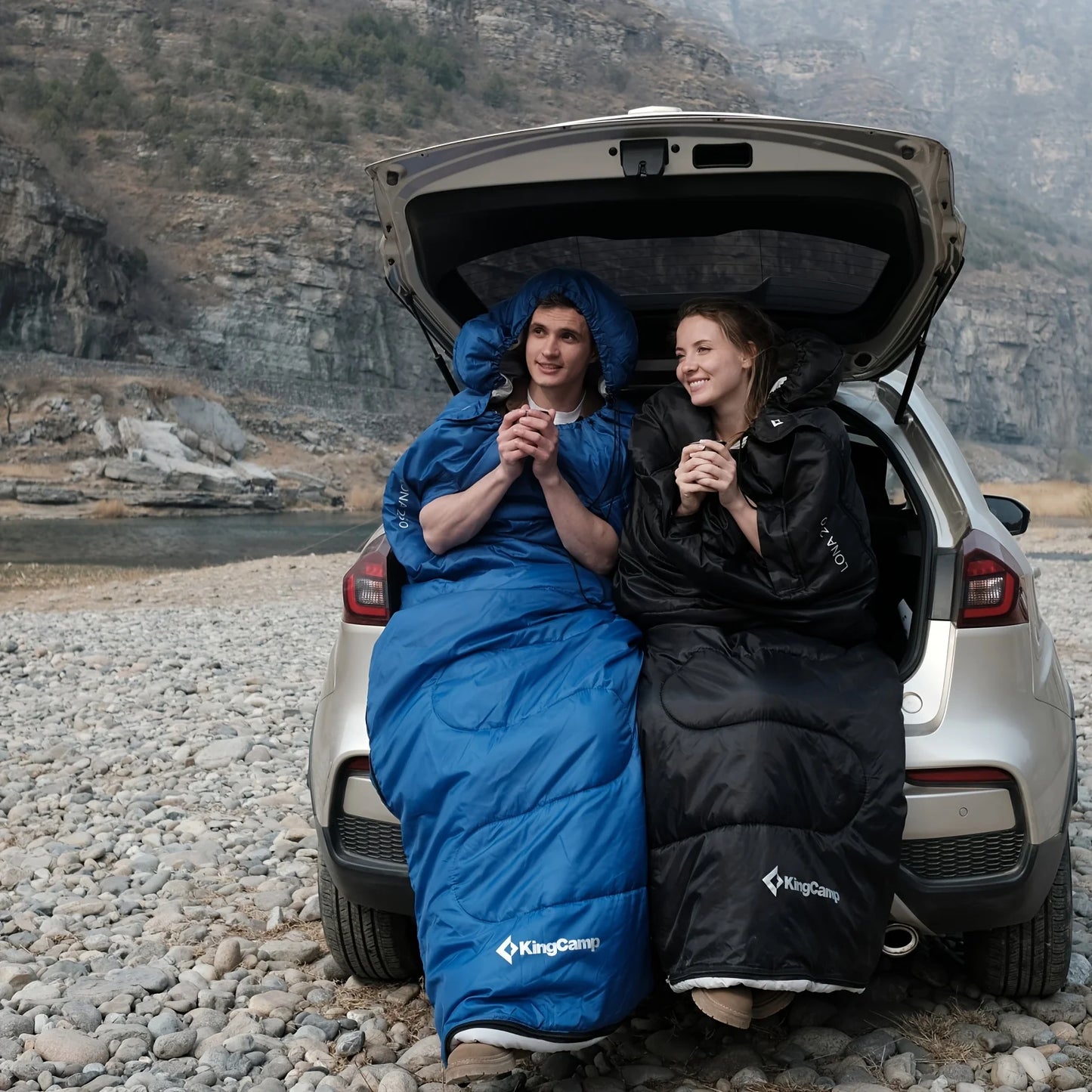 KingCamp Ultralight Sleeping Bag - Envelope Great For 3 Season Traveling, Camping, Hiking