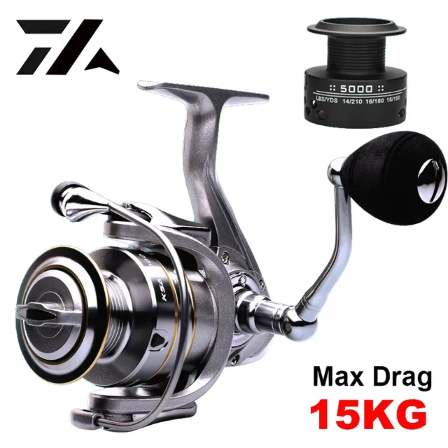 ,Double Spool,Supper Smoothly,Fishing Reel,Metal Arm,Carp Spinning Reel,Baitcasting Casting Reel