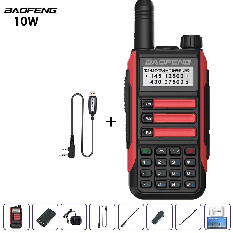 Waterproof Walkie Talkie Dual Band High Power Radio Dual Band Vhf Uhf CB Ham Radio Long Range