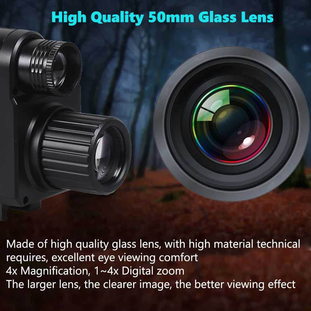 M5 Digital Riflescope Night Vision Scope Sight Infrared Monocular 1080P Video All in 1 for Hunting