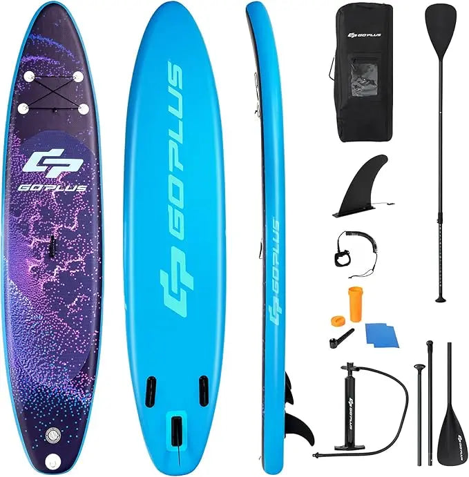 Inflatable Stand up Paddle Board, 10'/10.5'/11' SUP 6" Thick , Adjustable Aluminum Paddle, Leash