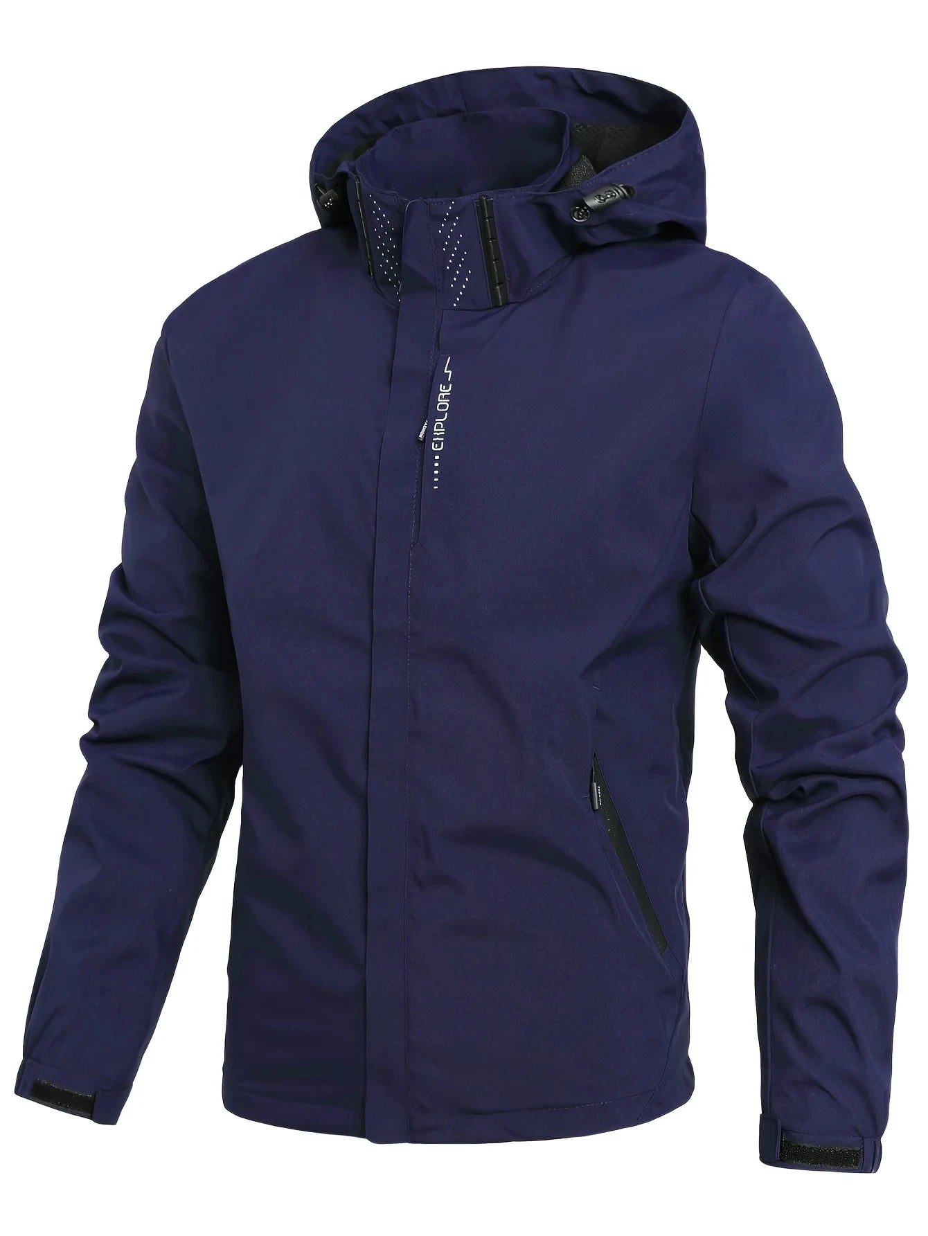 Men's Waterproof Rain Jacket Lightweight Outer Hooded Outdoor Hiking Windproof Jacket Climbing