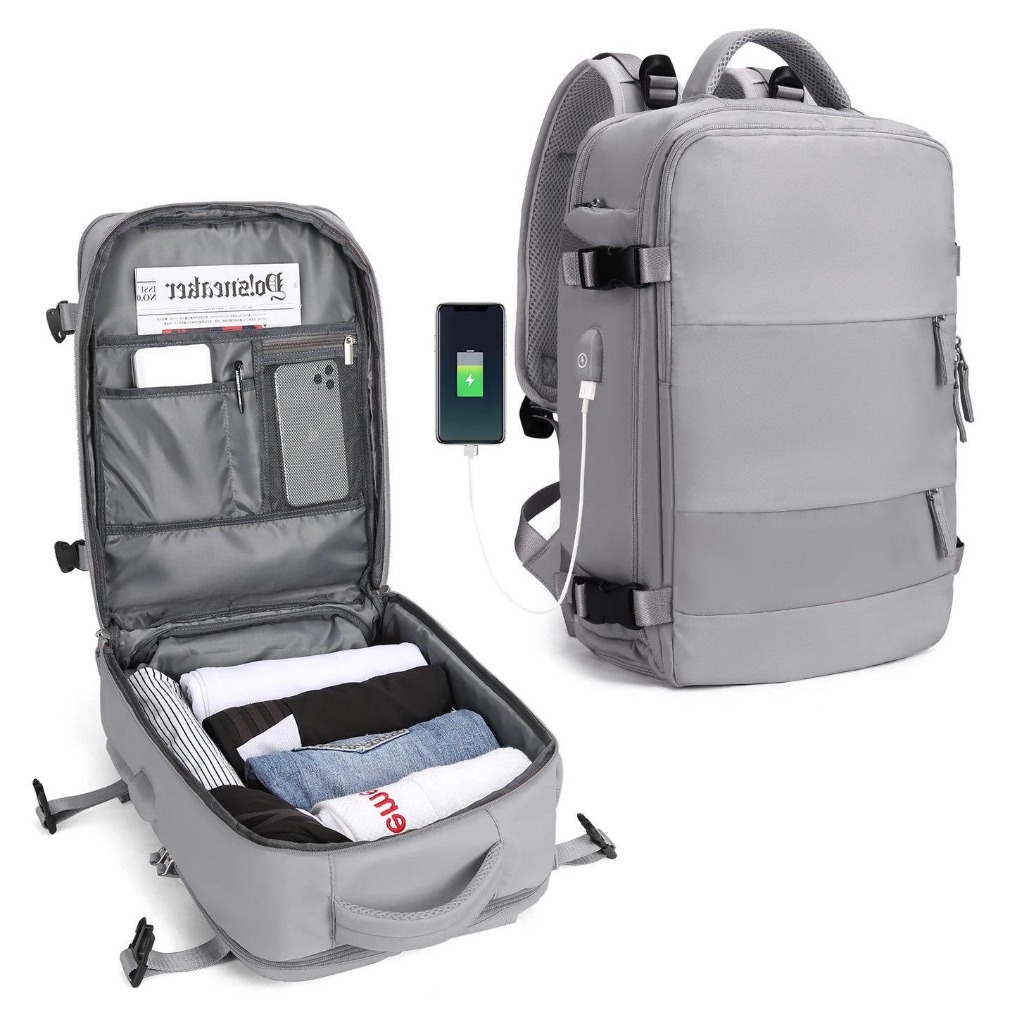 Large Travel Backpack for Women Men, Weekend Carry on,Waterproof