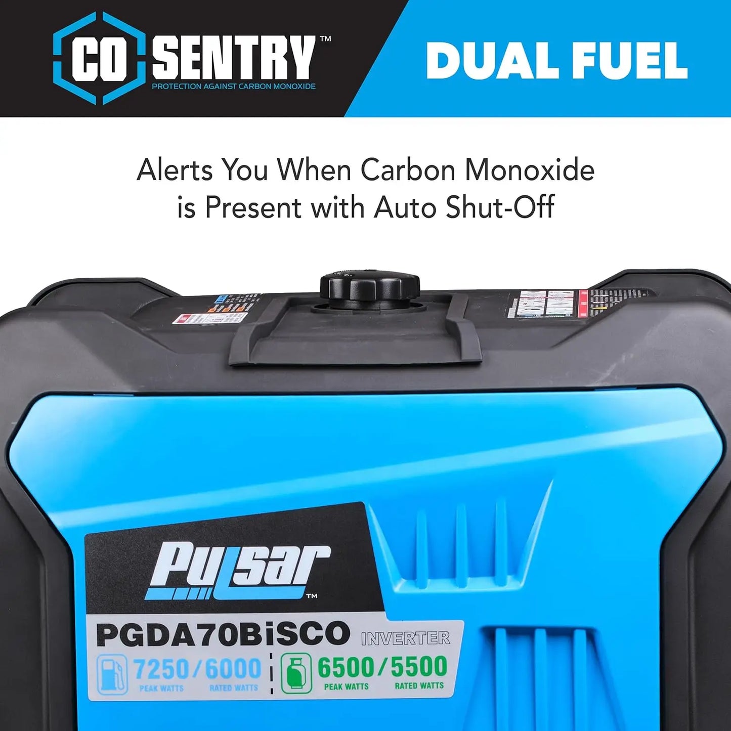 Super Quiet 7250W GAS/PROPANE Inverter Generator, Remote Start, 120V/240V Output, NOT SOLAR