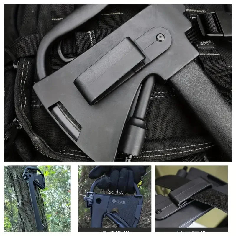 Ultimate Survival Axe w/ Fire Starter.Multi-Use Camping Tool Hiking, Emergency Tree Cutting,